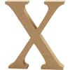 Wooden Letter - Decorative Object - Brown Color - Wood