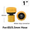 Garden Hose Quick Connector 1/4 3/8 1/2 3/4 1 Inch Stop Water Connector Garden Irrigation Water Coupler Watering Pipe Fitting