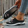 Легкие шлепанцы-слипоны в китайском стиле с сетчатым верхом, весна-лето, для улицы, дома, повседневные, женская обувь(Размер большемерит)