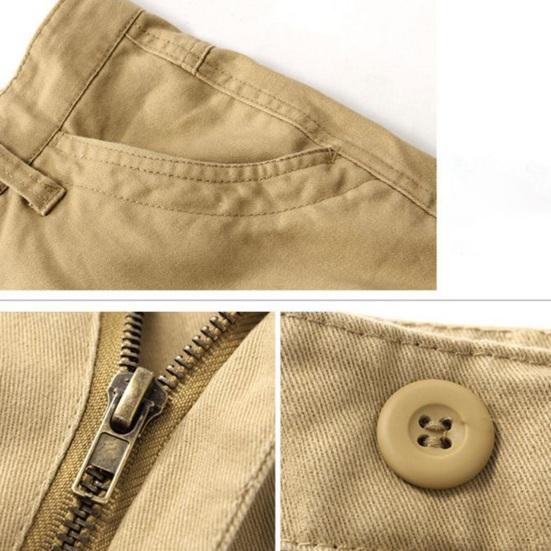 Мужские брюки-карго с несколькими карманами, сплошной цвет, свободные большие размеры, повседневная одежда, уличная одежда, длинные рабочие брюки, тренировочные брюки на открытом воздухе