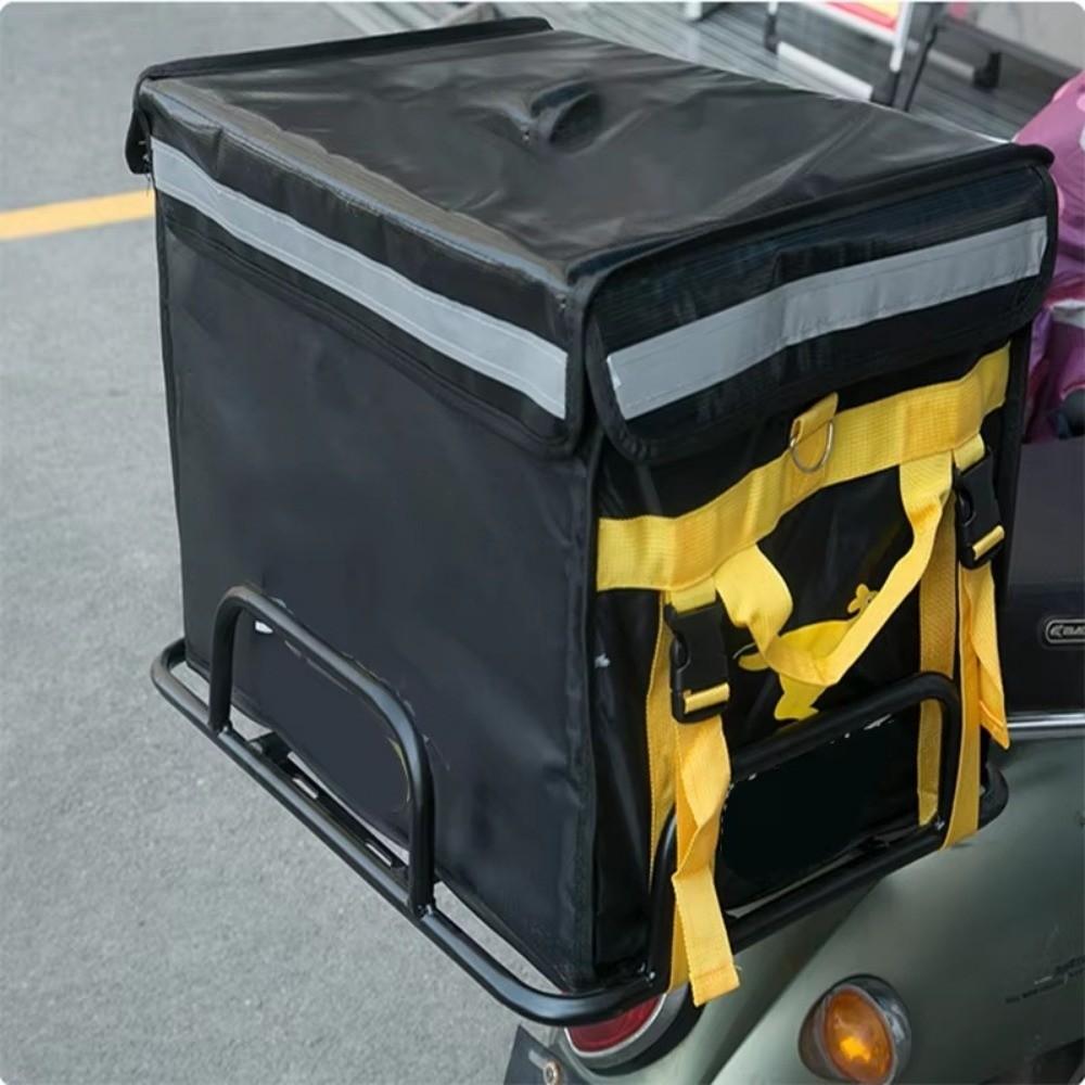 Rear Grille Loading Food Delivery Box Rack Black Freight Rack  For Motorcycle Electric Bicycle