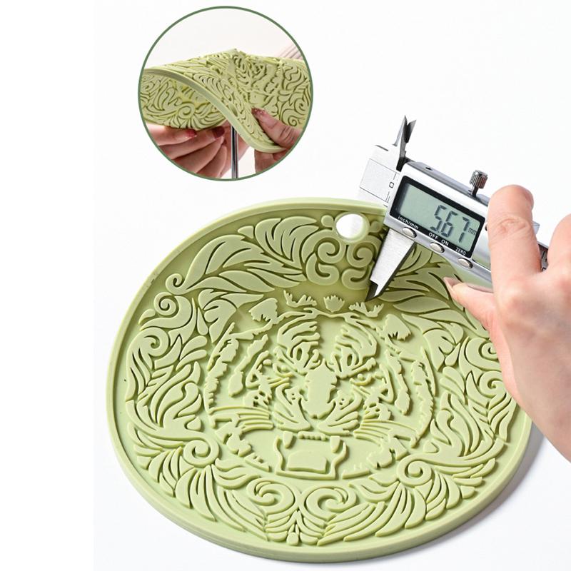 Кухонный силиконовый коврик Круглая подставка Водонепроницаемая подставка под приборы Термостойкая подставка под кастрюлю Подставка под чашку Украшения для дома и столовые принадлежности