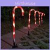 Solar Candy Christmas Cane Light String For Courtyard Garden Decoration Lawn