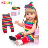 Golden Hair Full Body Silicone Reborn Baby Dolls Tan Skin Ture To Life Newborn Toddler Bath Girl Toys Doll Kids Birthday Gift
