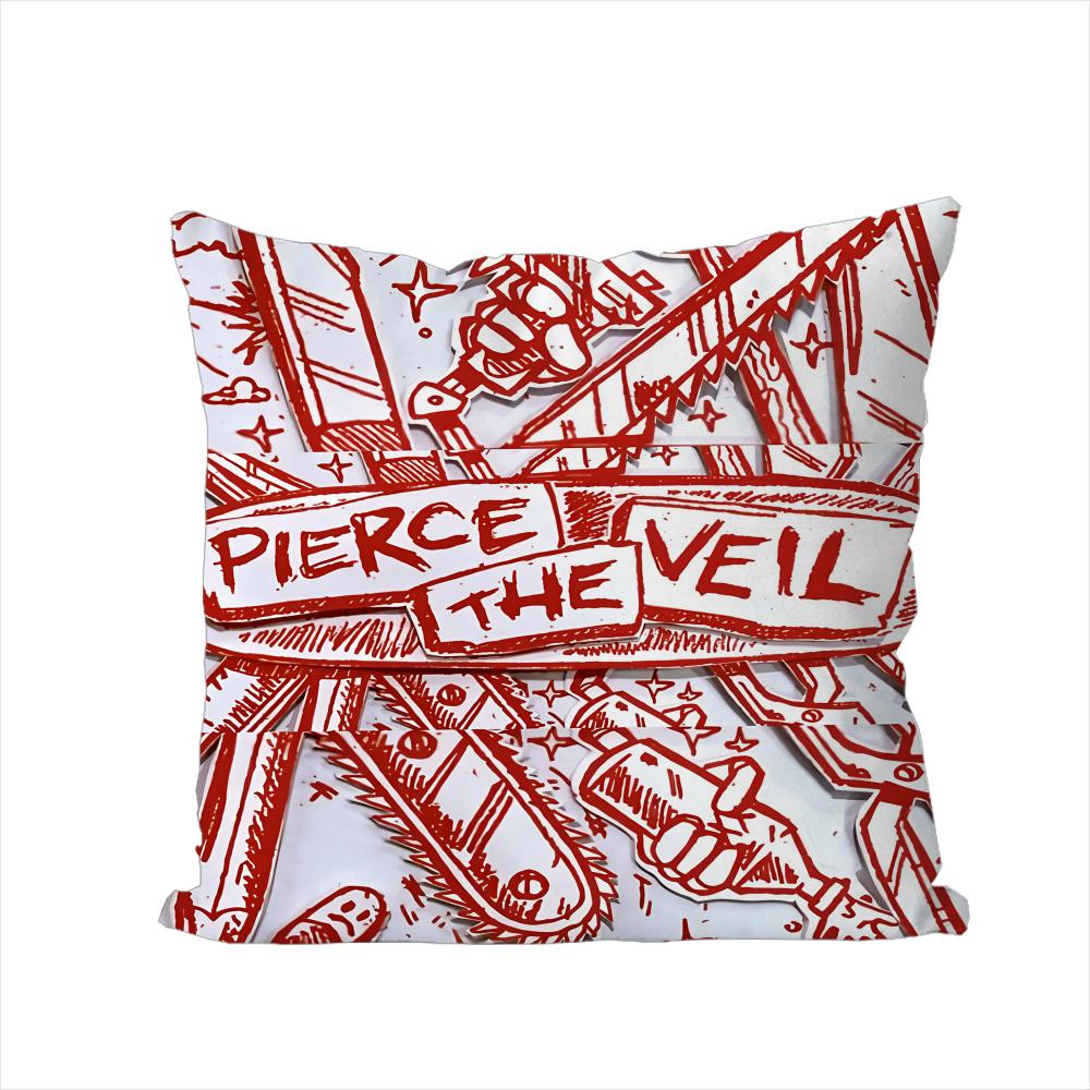 PPierce The Veil Pillow Case For Car Sofa Decorative Home Doublesided Print Plush Square Throw Pillow Cushion Cover