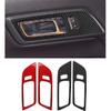 2PCS For Ford Mustang Carbon Fiber Interior Door Handles Door Bowl Decorative Cover Trim Car Styling Sticker Auto