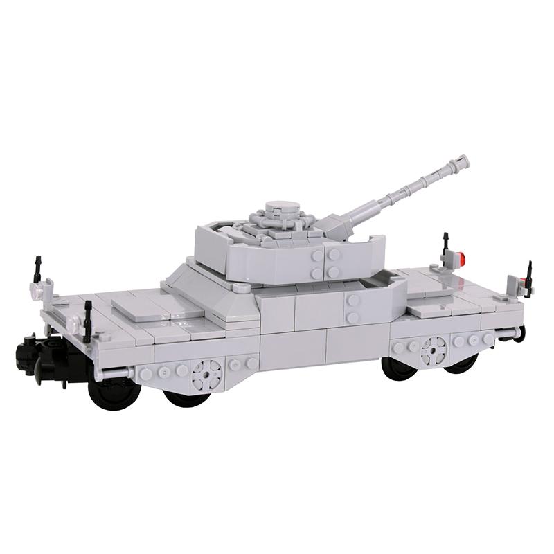 2025 Новый MOC Город Креативная Идея Поезд Артиллерийская машина Истребитель танков Строительный блок Кирпичики Детские DIY Высокотехнологичные Креативные Игрушки