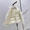 Smallpox version Mongolian autumn and winter velvet new women's high-end short stand-up collar down jacket fashionable and versatile