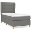 3128478 vidaXL Divan Bed with Mattress Dark Grey 80x200 Cm Fabric