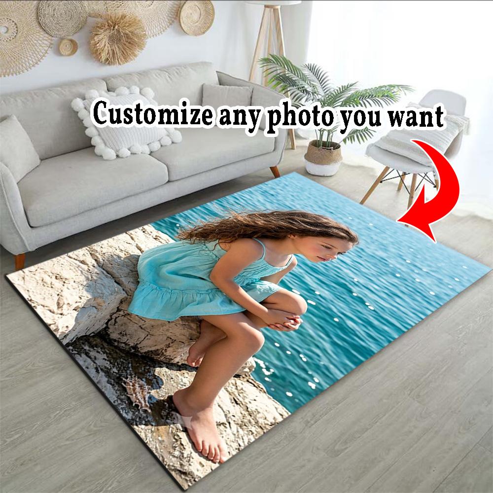 Customize Image Customizable photos Floor Mat Design for Living Rooms Bedrooms Playrooms Outdoor Antislip Carpet Anime Office Decor