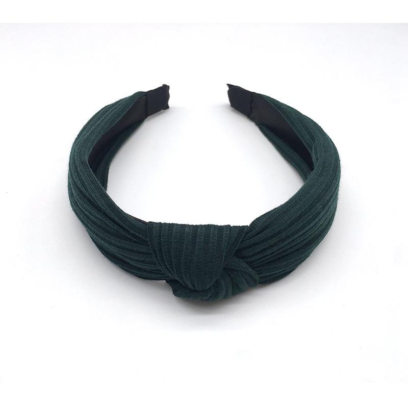 Women Headdress Solid Color Cloth Headband Girls Hairband Hair Hoop Female Hair Accessories