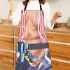 Funny Sleeveless Apron for Men Creative Cooking Apron with Adjustable Waist Ties White Elephant Gifts Holiday Aprons