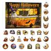 2025 Хэллоуин 2D Привидение Читающее Украшение Набор для Обратного Отсчета 24 Дня Адвент-Календарь Витраж