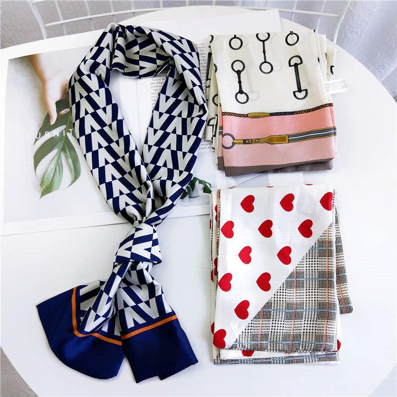 New Scarves Silk Scarves Women'S Spring And Autumn Season Long Decorative Professional Scarves Summer Thin Styles Paired With Shirts Stylish