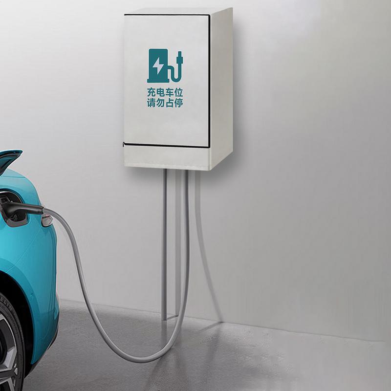 Защита от дождя для зарядной станции для электромобилей Водонепроницаемая защита от дождя для зарядной колонки для электромобилей Ткань для защиты колонны с солнцезащитным покрытием для двора