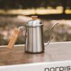 Wood Handle Hand Brewed Coffee Pot 650ml Water Kettle Gooseneck Coffee Kettle  Camping