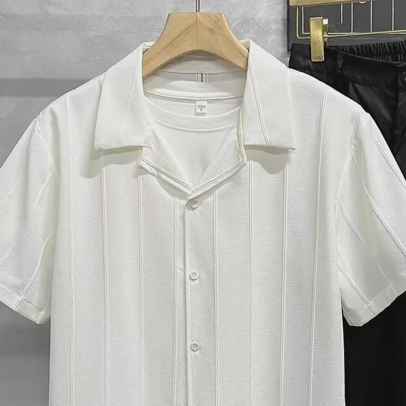 Рубашка с коротким рукавом в японском стиле для молодежи