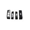 Для Honda Fit 2008 2009 2010 2011 2012 2013 GE8 аксессуары карбоновый стиль наклейки для салона ABS шестерни рулевое колесо панель