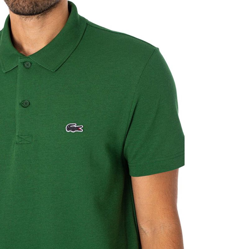 Lacoste Рубашка поло - Мужская рубашка поло хлопок зеленый DH5522-132 Regular-Fit ОРИГИНАЛ
