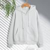 Women's sports hoodie spring new fashion casual cardigan drawstring sports sweater solid color zipper hoodie
