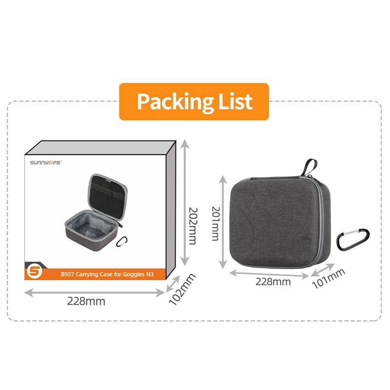 For DJI Goggles N3 Storage Bag Portable Carrying Case Anti-collision Protection Bag Shock-proof Handle Bag For DJI NEO/AVATA 2