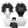 Ken Takakura Cosplay Wig Anime Dandadan Okarun Wig 30cm Short Black Curly Heat Resistant Synthetic Hair Wigs + Wig Cap