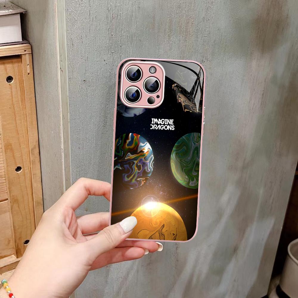 Imagine Dragons Phone Case Tempered Glass For iphone 14 13 12 11 Pro Mini XS MAX 14Plus X XS XR Fundas