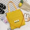 Canvas Bag Girls Single Shoulder Crossbody Bag Multifunctional Shoulder Bag Large Capacity Cartoon Handbag Wholesale