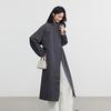 Elva' Island Women's Casual Stand Collar Mid-length Trench Coat