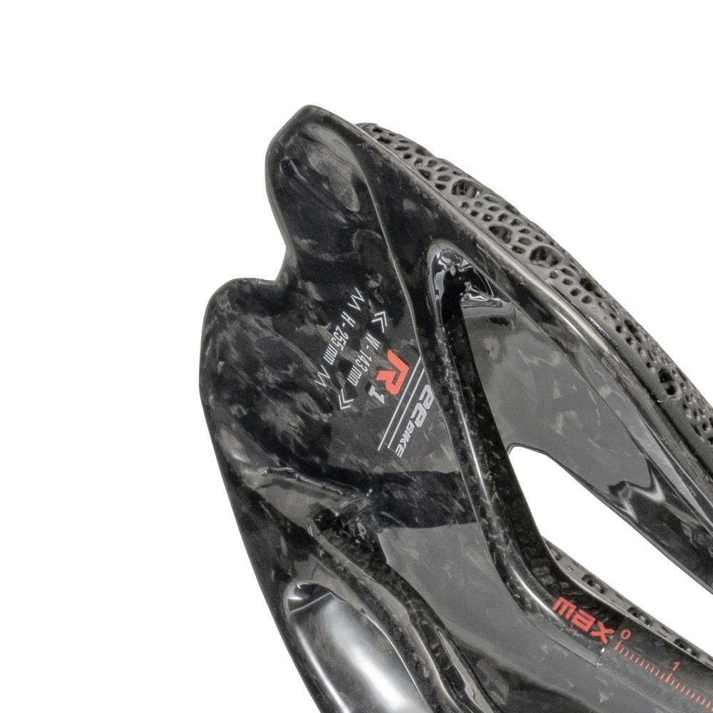 R1-3D Carbon Saddle 3D Printing Carbon Bow Carbon Plate 255x143mm 170g Bicycle Saddle for MTB Road Bike