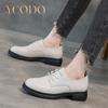 Natural Leather Casual Shoes for Women and Girls Students Spring and Fall