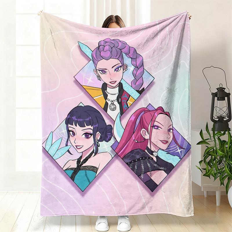 Kpop Witch Hunters Blanket Blanket Witch Hunters Peripheral Nap Blanket Printed Flannel Office Sofa Blanket