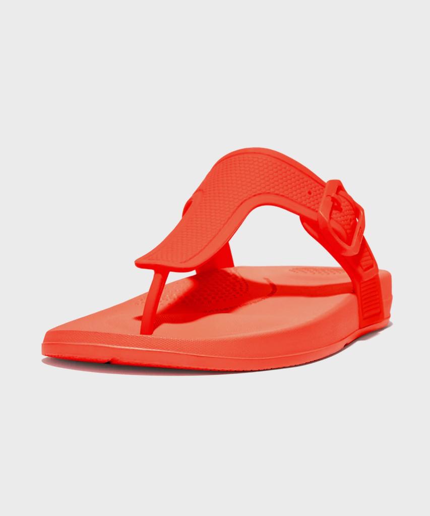 Шлепанцы Fitflop Eye Cushion с пряжкой Неоново-оранжевые
