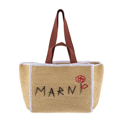 Marni Shmp0122l0 P6769 Zo761 Sillo Сумка-шоппер среднего размера из макраме