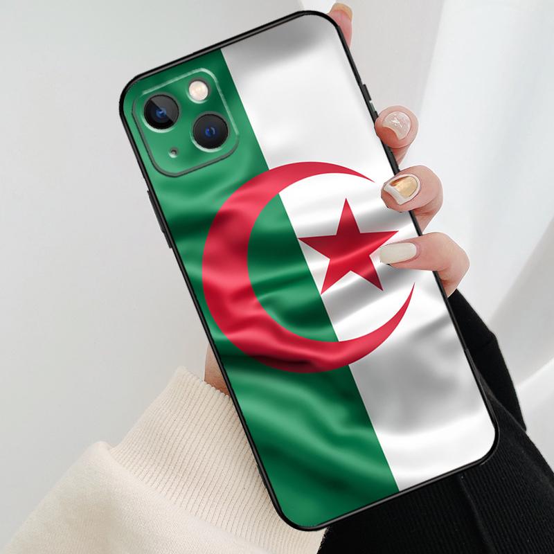Flag Of Algeria Phone Case For iPhone 17 Pro Max 16 15 11 13 12 14 Pro Max mini 15 16 Plus 16e 17 Air Cover