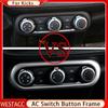ABS Chrome Center Air Conditioning AC Switch Button Panel Frame Department Sticker для Nissan Kicks 2017 - 