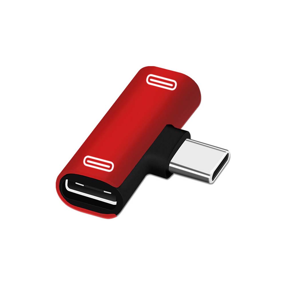 2 in 1 Type C Dual Type C Splitter Type-C Adapter Charger Adapter Headphone Converter Audio Cable