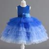 3-12 Yrs Princess Kids Dress for Girls Party Easter Carnival Costume Kids Wedding Dovetail Dress Girl Baby For Elegant