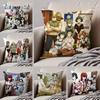 S-Steins G-Gate Pillow Case Anti-dustmite Pillowcase Invisible Zipper Silky Short Plush Sofa Cushion Cover