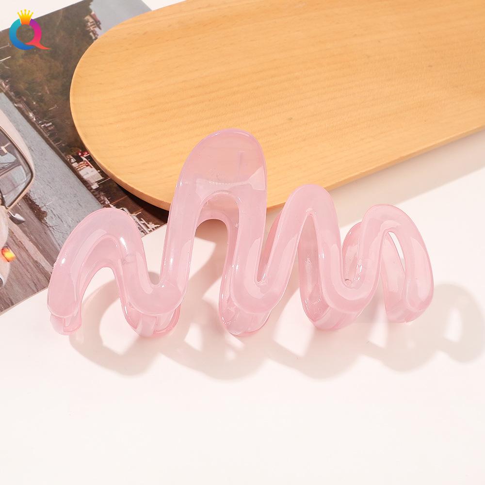 Цветная заколка для волос с волнистым кончиком Заколка для волос Заколка для волос Updo Заколка-акула Аксессуары для волос