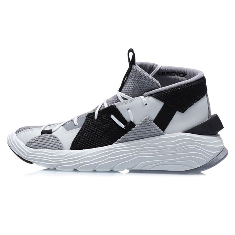 Li Ning Kung Fu Winterized Low Top Basketball Shoes Men Sneakers Gray Black AGBQ073-2