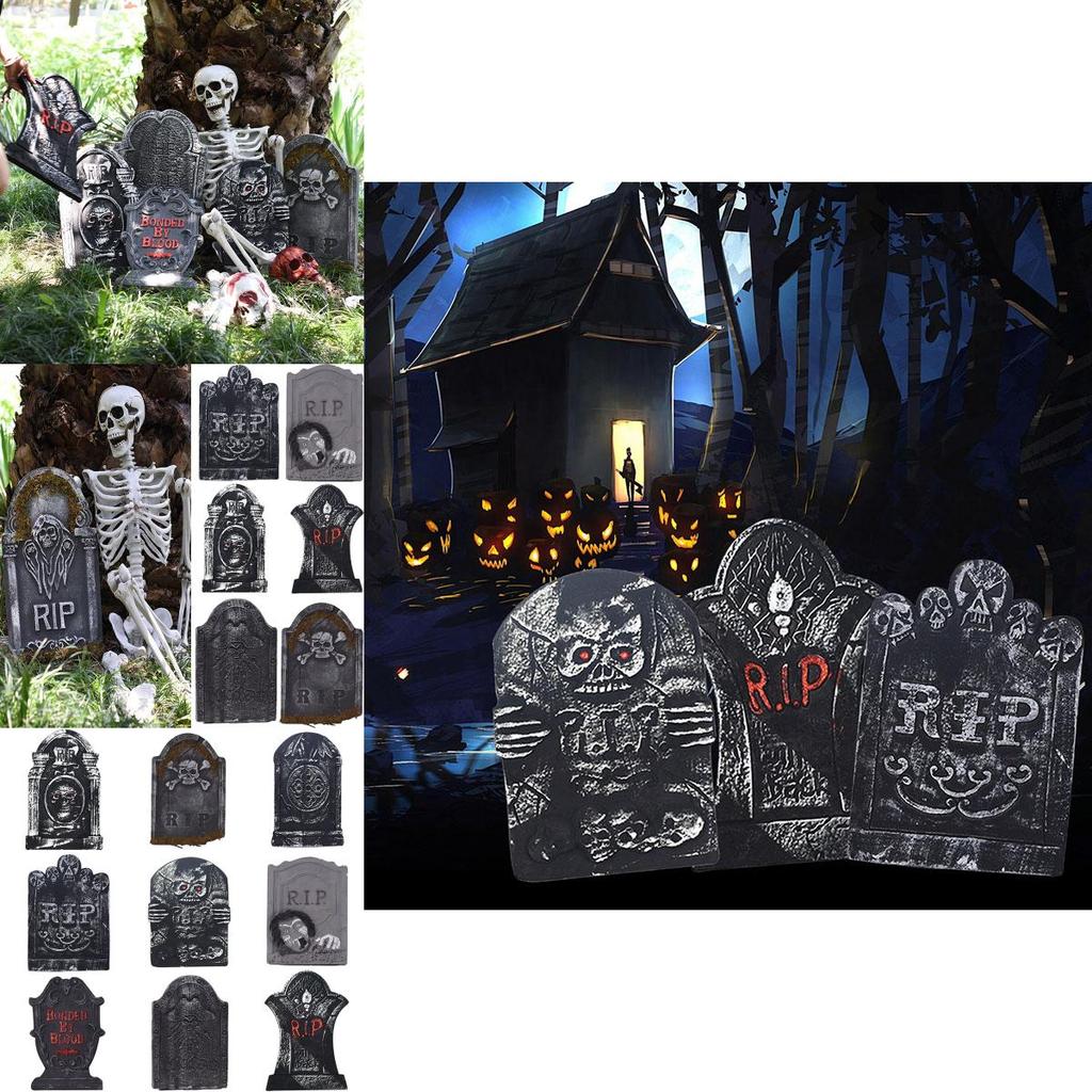 Exciting Halloween Tombstone Foam Decoration For Haunted House And Graveyard