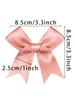50pcs, Ribbon Bow Craft Bow Pink White Floral Gift Tie Wedding Decoration Bow Bow DIY Birth Party Baking Decoration