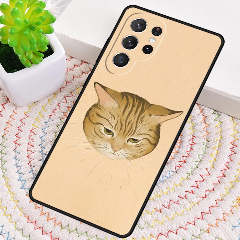 Милые Животные Кошки Рисунок Чехол для Телефона для Samsung Galaxy note 10 pro S26 Ultra S23 S24 FE S25 S21 S22 PLUS Ударопрочный Чехол