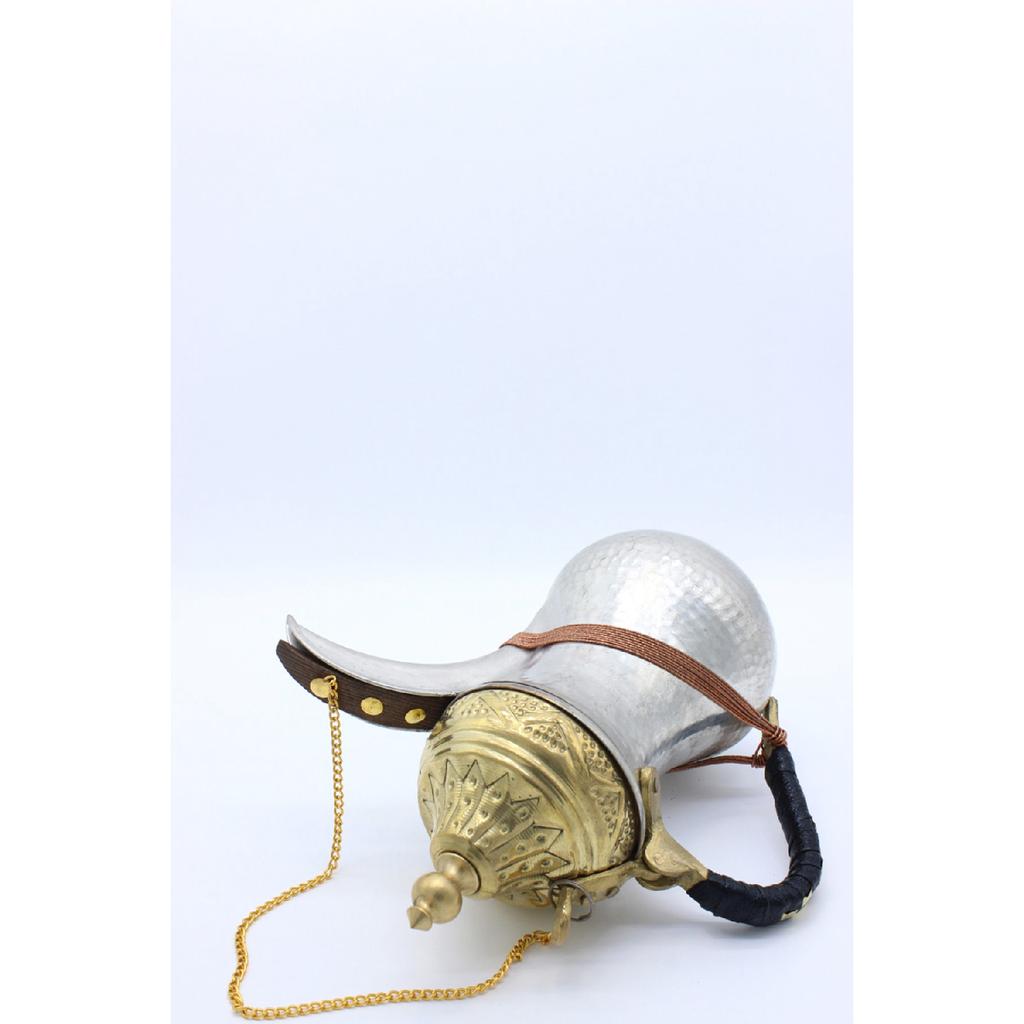 Рука татуировка вязаная ручка специальный дизайн Dallah Mrra кофейник серебряный цвет 25 см