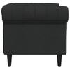 Chesterfield Armchair Black Fabric