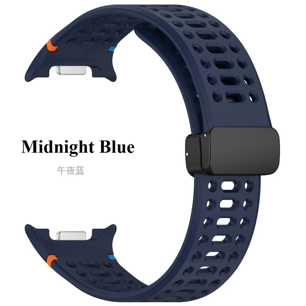 Магнитный ремешок-застежка для Samsung Galaxy Watch 8 Classic 46 мм, силиконовый ремешок для Galaxy Watch 8 44 мм 40 мм, аксессуары