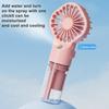 Mini Fan Nano High-Speed 4-Gear Adjustable Water Sprayer 7-Blade Portable Handheld Fan Home