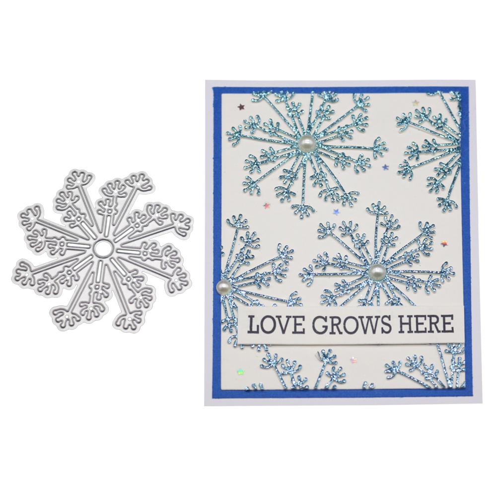Рамка в виде снежинки металлический серебристый трафарет тиснение резка штампы для скрапбукинга бумага альбом карты изготовление