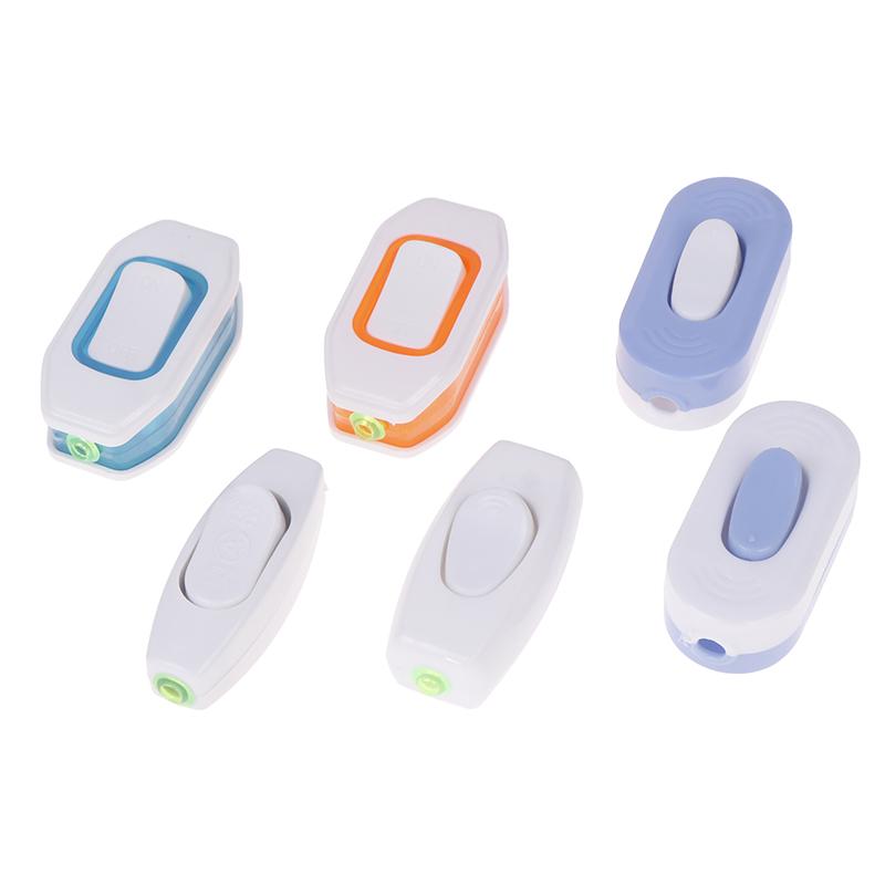 5Pcs Boat Shape Switch Home Light Wiring Switch Inline On/Off Table Lamp Switches Wires Cable Switches Electrical Accessories